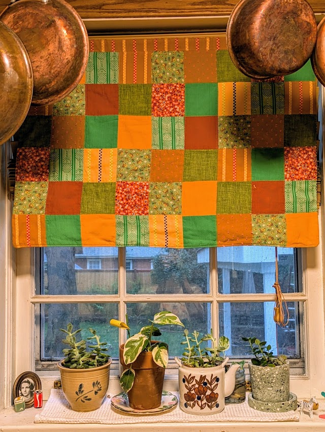 kathleen habbley original quilted window shade design